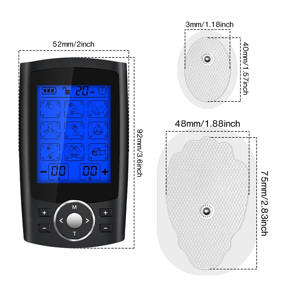 TENS Unidad Eléctrica EMS Estimulación Muscular