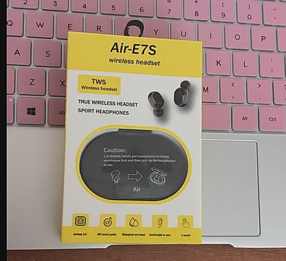 Auriculares TWS inalámbricos con Bluetooth.