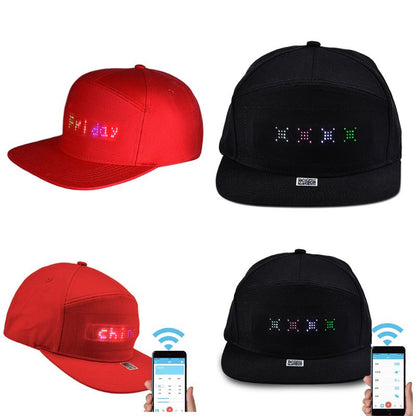 Gorra de béisbol Unisex Bluetooth LED teléfono móvil aplicación controlada.