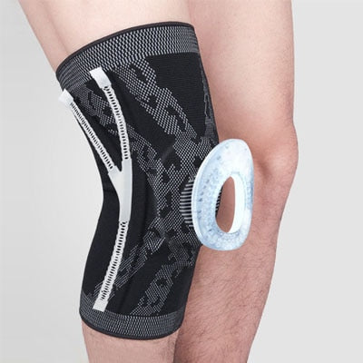 Rodillera protectora de silicona para deportes, rodilleras de compresión para correr, baloncesto, 1 pieza