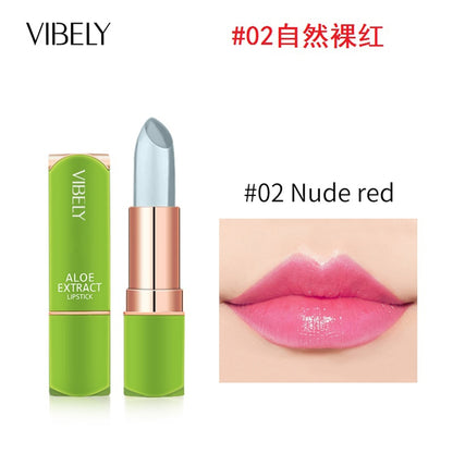 VIBELY-Bálsamo labial Natural de Aloe Vera para mujer.