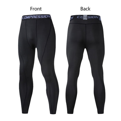 Pantalones de Compresión para Hombre, Mallas Elásticas de Lycra para Correr, Ciclismo, Baloncesto, Fútbol y Fitness