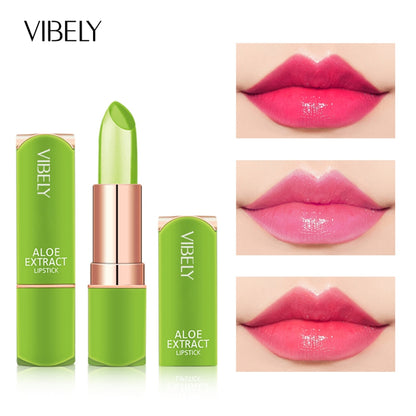 VIBELY-Bálsamo labial Natural de Aloe Vera para mujer.