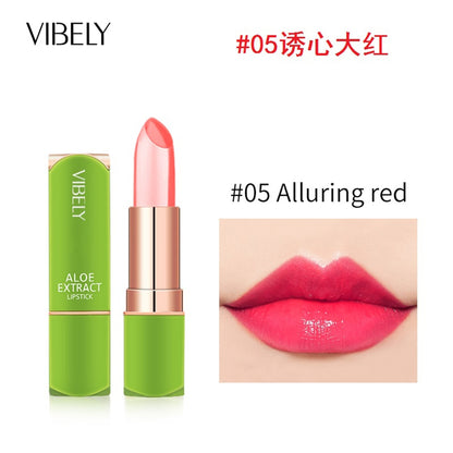 VIBELY-Bálsamo labial Natural de Aloe Vera para mujer.