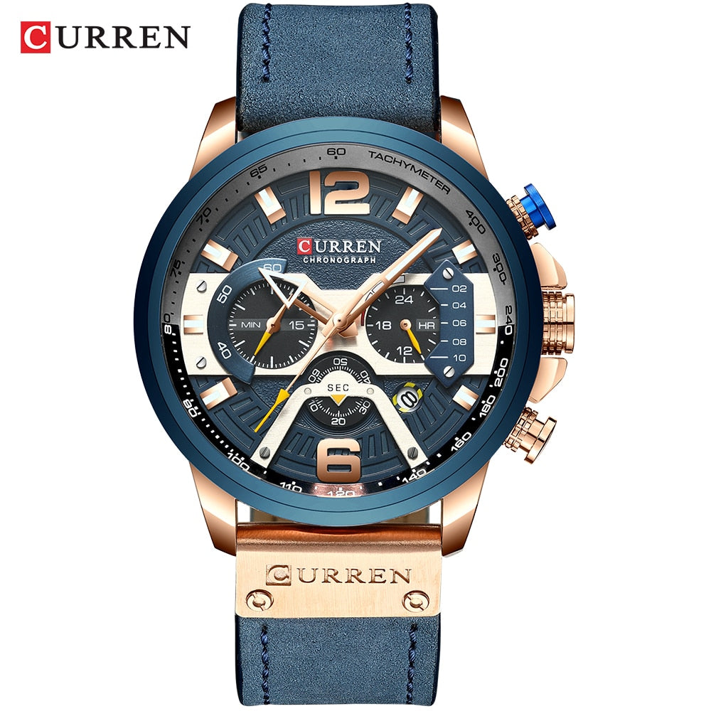 CURREN Relojes deportivos informales para hombre.