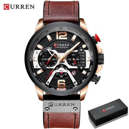 CURREN Relojes deportivos informales para hombre.