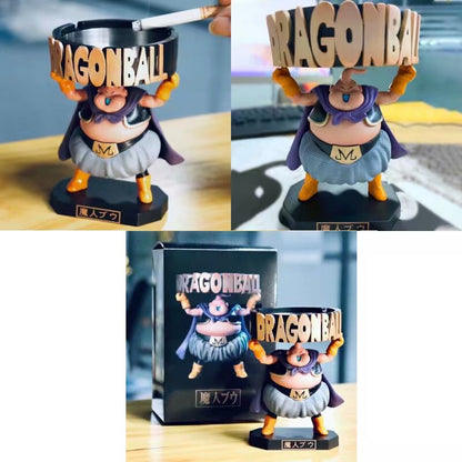 Cenicero portátil de Dragon Ball para adultos, figura de acción de hombre mágico, Buu Majin