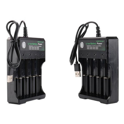 Cargador de batería de iones de litio, dispositivo electrónico portátil de carga independiente por USB, 4,2, 18650, 18650, 18500, 16340, 14500, 26650.