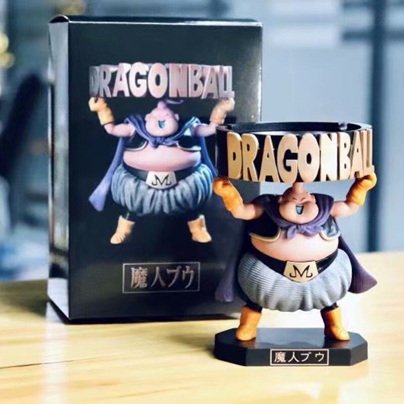 Cenicero portátil de Dragon Ball para adultos, figura de acción de hombre mágico, Buu Majin