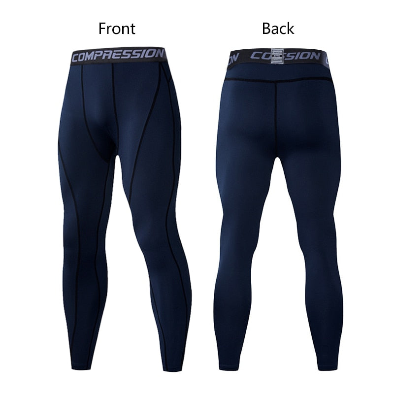 Pantalones de Compresión para Hombre, Mallas Elásticas de Lycra para Correr, Ciclismo, Baloncesto, Fútbol y Fitness