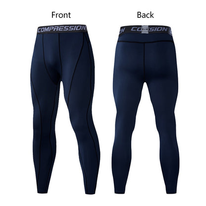 Pantalones de Compresión para Hombre, Mallas Elásticas de Lycra para Correr, Ciclismo, Baloncesto, Fútbol y Fitness