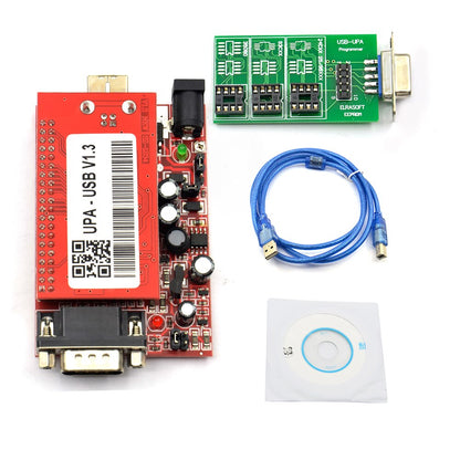 Programador de serie UPA USB V1.3, adaptador USB V1.3 para con Chip ECU, tuneado Eeprom y adaptadores completos de Microchip