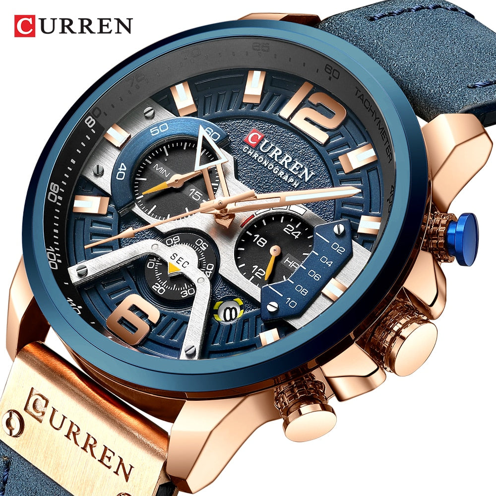 CURREN Relojes deportivos informales para hombre.