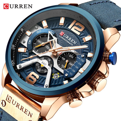 CURREN Relojes deportivos informales para hombre.