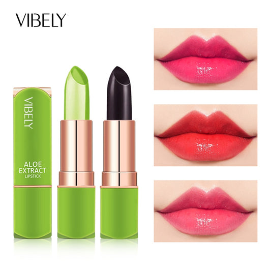 VIBELY-Bálsamo labial Natural de Aloe Vera para mujer.