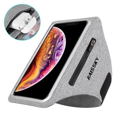 Brazalete deportivo para correr, bolsa con cremallera para Airpods Pro.