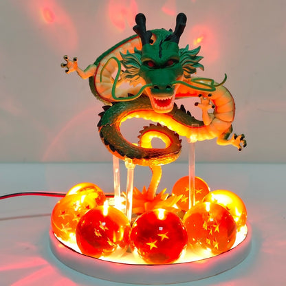 Figuras de acción de Dragon Ball, Son Goku, Broly, Super Saiyan, Vegeta Shenlong, modelo Visual Led, juguetes de PVC