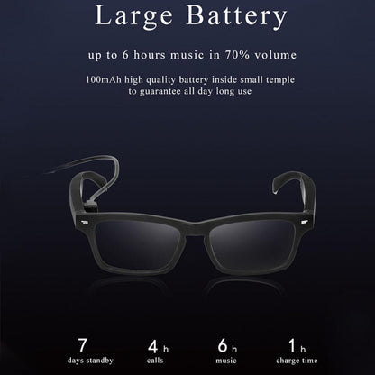 Gafas inteligentes inalámbricas compatibles con Bluetooth.