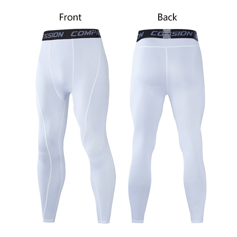 Pantalones de Compresión para Hombre, Mallas Elásticas de Lycra para Correr, Ciclismo, Baloncesto, Fútbol y Fitness