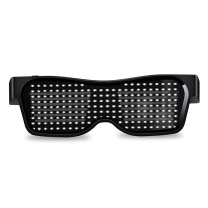 Gafas Led con Bluetooth para fiesta, lentes luminosas con Control por aplicación, idiomas personalizados, carga USB, parpadeantes, para Concierto de Navidad