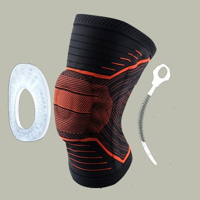 Rodillera protectora de silicona para deportes, rodilleras de compresión para correr, baloncesto, 1 pieza