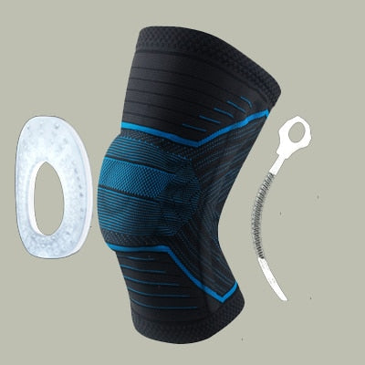 Rodillera protectora de silicona para deportes, rodilleras de compresión para correr, baloncesto, 1 pieza