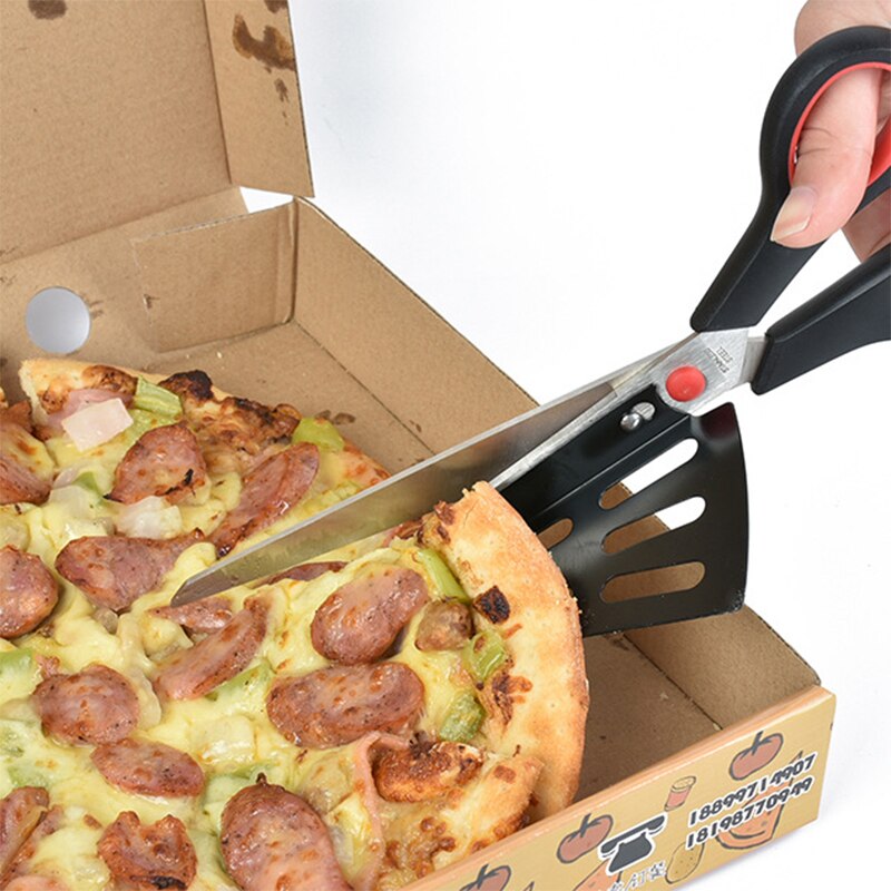 Cuchillo de acero inoxidable para cortar Pizza, tijeras para cortar Pizza.