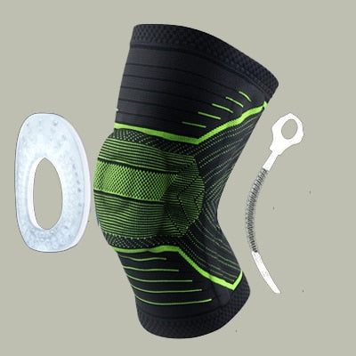 Rodillera protectora de silicona para deportes, rodilleras de compresión para correr, baloncesto, 1 pieza