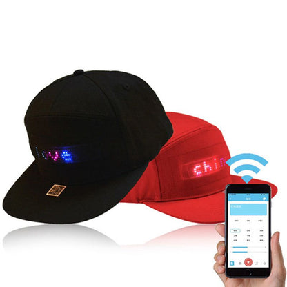 Gorra de béisbol Unisex Bluetooth LED teléfono móvil aplicación controlada.