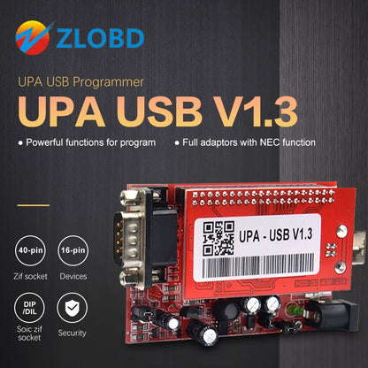 UPA Usb con 1,3 SN:050D5A5B, herramienta de diagnóstico, programador ECU con adaptador completo UPA