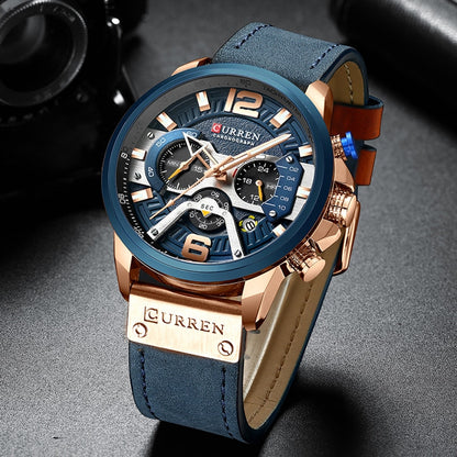 CURREN Relojes deportivos informales para hombre.