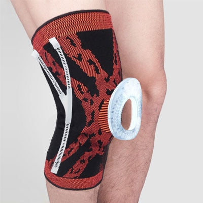 Rodillera protectora de silicona para deportes, rodilleras de compresión para correr, baloncesto, 1 pieza