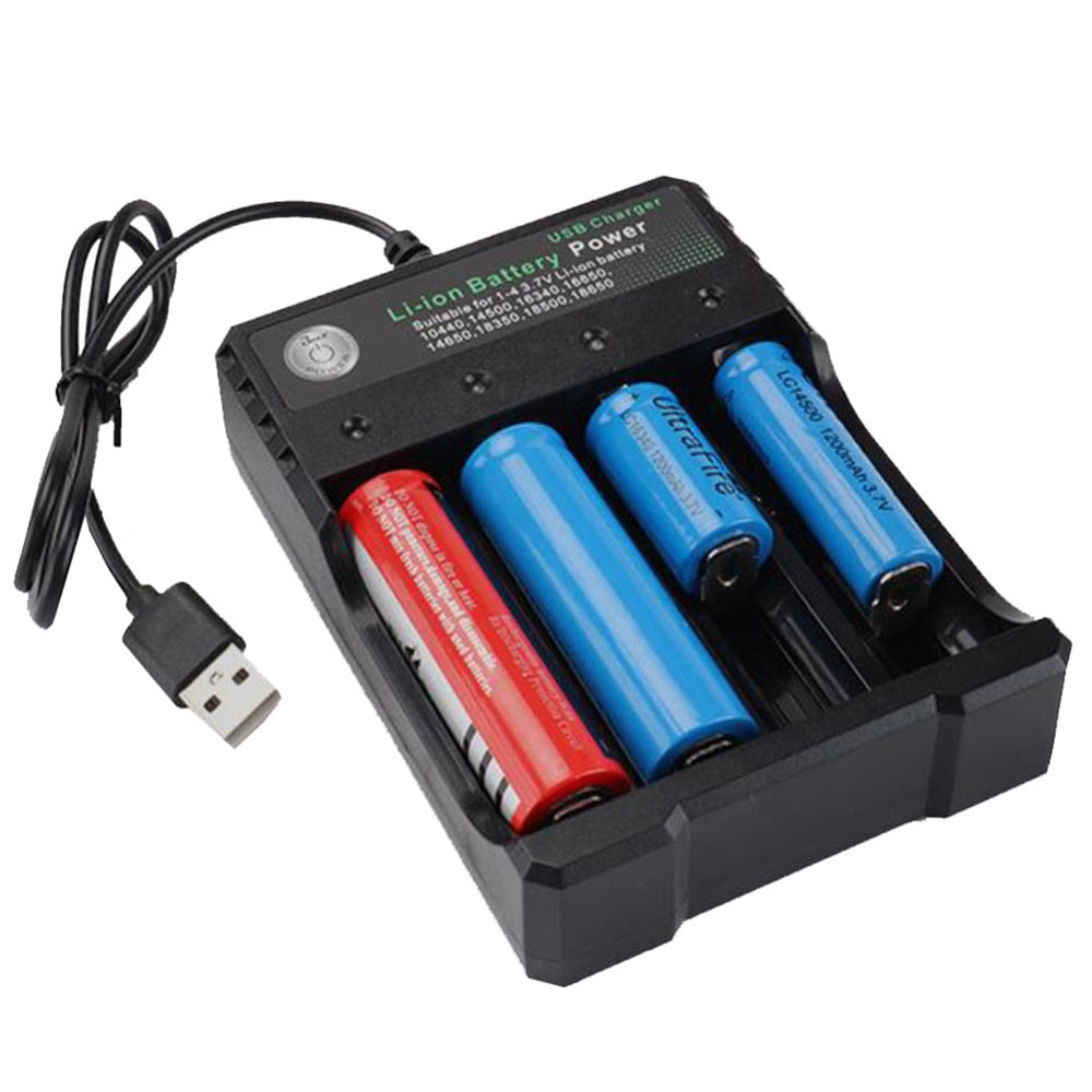 Cargador de batería de iones de litio, dispositivo electrónico portátil de carga independiente por USB, 4,2, 18650, 18650, 18500, 16340, 14500, 26650.