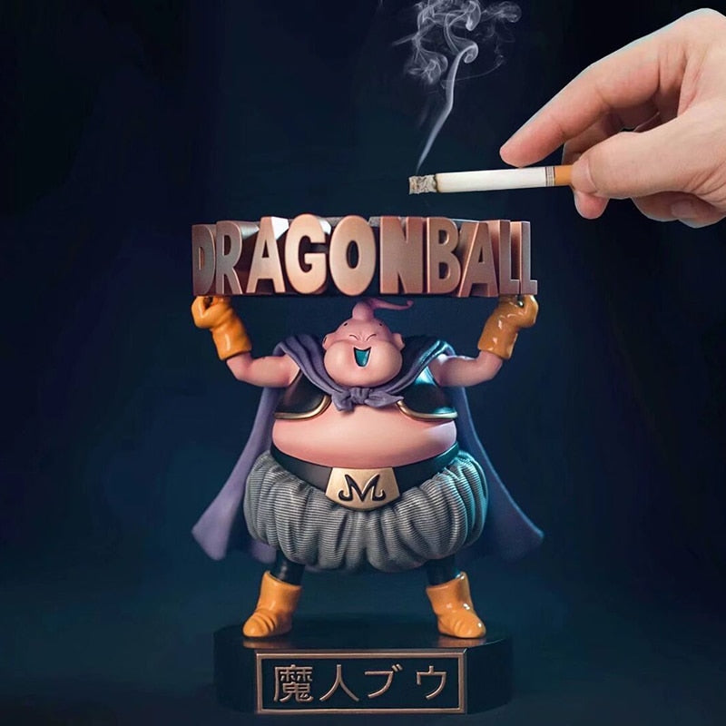 Cenicero portátil de Dragon Ball para adultos, figura de acción de hombre mágico, Buu Majin