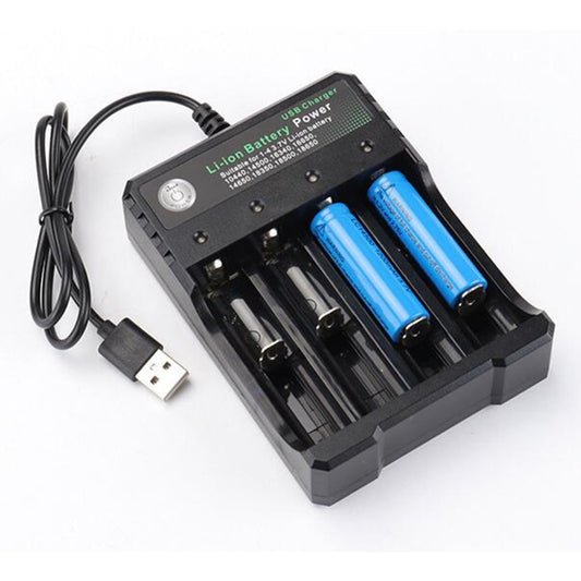 Cargador de batería de iones de litio, dispositivo electrónico portátil de carga independiente por USB, 4,2, 18650, 18650, 18500, 16340, 14500, 26650.