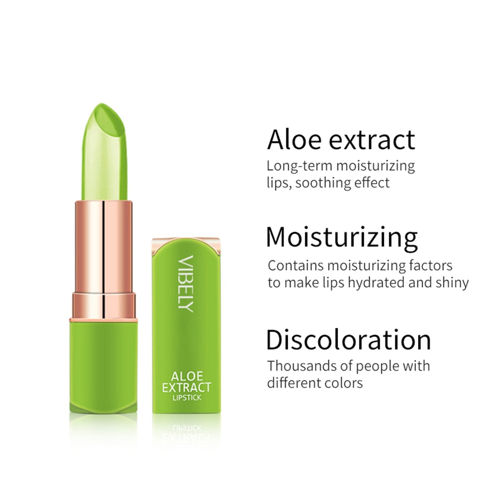 VIBELY-Bálsamo labial Natural de Aloe Vera para mujer.