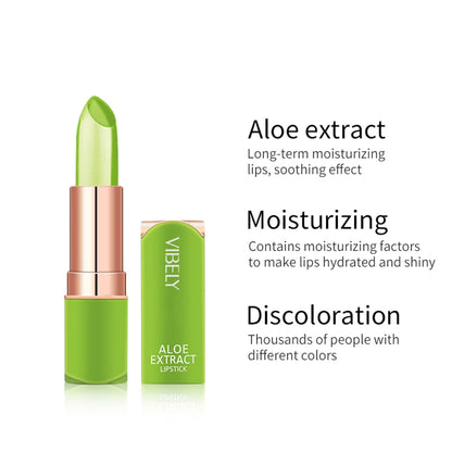 VIBELY-Bálsamo labial Natural de Aloe Vera para mujer.