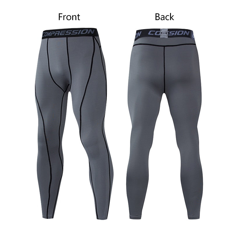 Pantalones de Compresión para Hombre, Mallas Elásticas de Lycra para Correr, Ciclismo, Baloncesto, Fútbol y Fitness