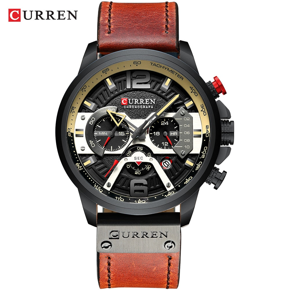 CURREN Relojes deportivos informales para hombre.