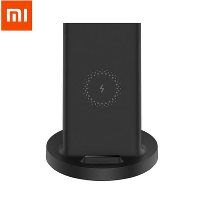 Xiaomi cargador inalámbrico para teléfono móvil, dispositivo de carga de 20W Max con Flash, carga estándar Qi para iPhone/Samsung/Huawei/Oneplus