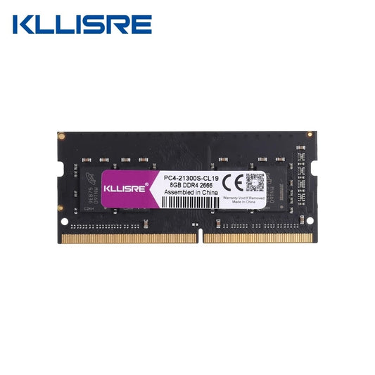 Kllisre-RAM para laptop, memoría sodimm para portátil, DDR3 DDR4 8GB 4GB 16GB, 1333 1600 2400 2666 2133 DDR3L 204pin