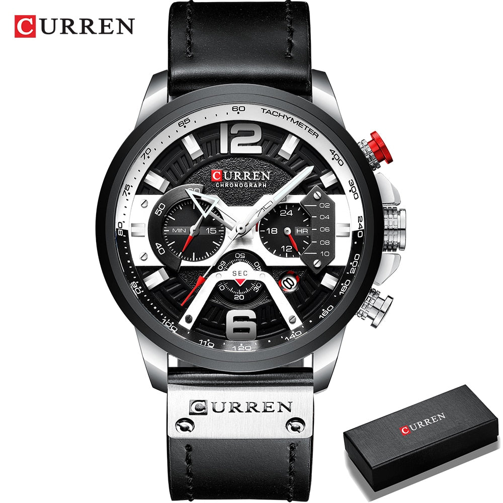 CURREN Relojes deportivos informales para hombre.