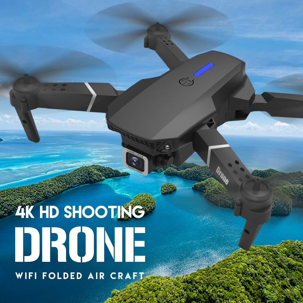 E88Pro-Dron 4K profesional con cámara HD gran angular de 2022 P.