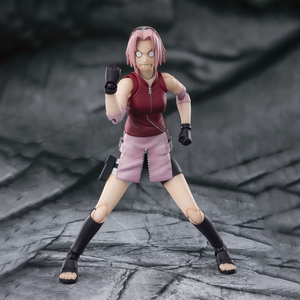 Bandai-figura de acción de Naruto Shippuden Sasuke Sakura Uchiha Madara SHF, modelo Original de SHFiguarts 2,0