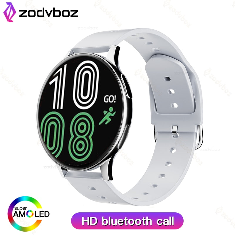 Zodvboz-reloj inteligente redondo para hombre y mujer, pulsera de Fitness con Bluetooth.