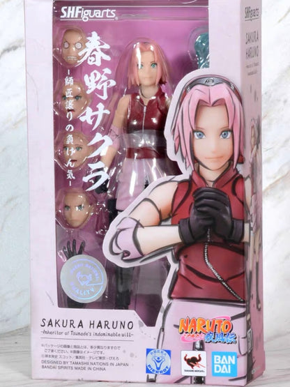 Bandai-figura de acción de Naruto Shippuden Sasuke Sakura Uchiha Madara SHF, modelo Original de SHFiguarts 2,0