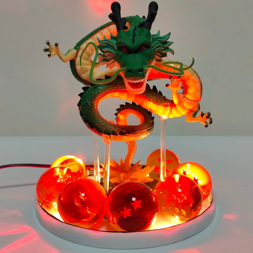 Figuras de acción de Dragon Ball, Son Goku, Broly, Super Saiyan, Vegeta Shenlong, modelo Visual Led, juguetes de PVC