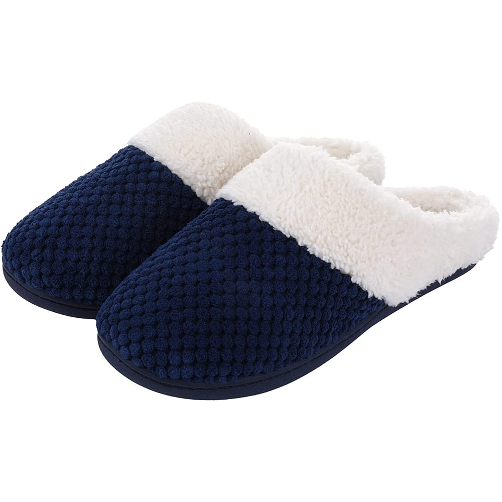 Pantuflas de casa para interiores, espuma viscoelástica.