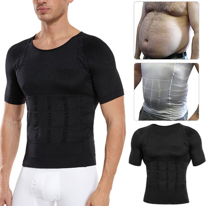 Moldeador de Cuerpo Adelgazante para hombre, camisa de compresión para ginecomastia, ropa moldeadora de vientre, Tops reductores de barriga, entrenador de cintura.