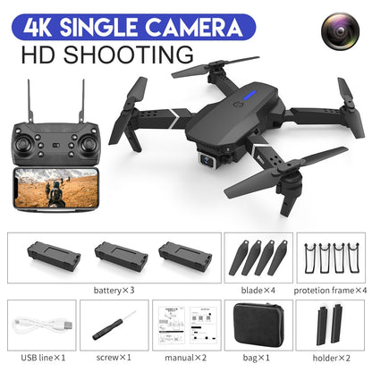 E88Pro-Dron 4K profesional con cámara HD gran angular de 2022 P.